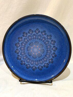 Denby Langley Midnight Luncheon Salad Plate 8.25" Stoneware Made in England